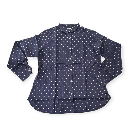 A set of 2 Uniqlo  Cotton Shirts,  Size XL, Blue dots, Black/white Gingham Check - Picture 4 of 16